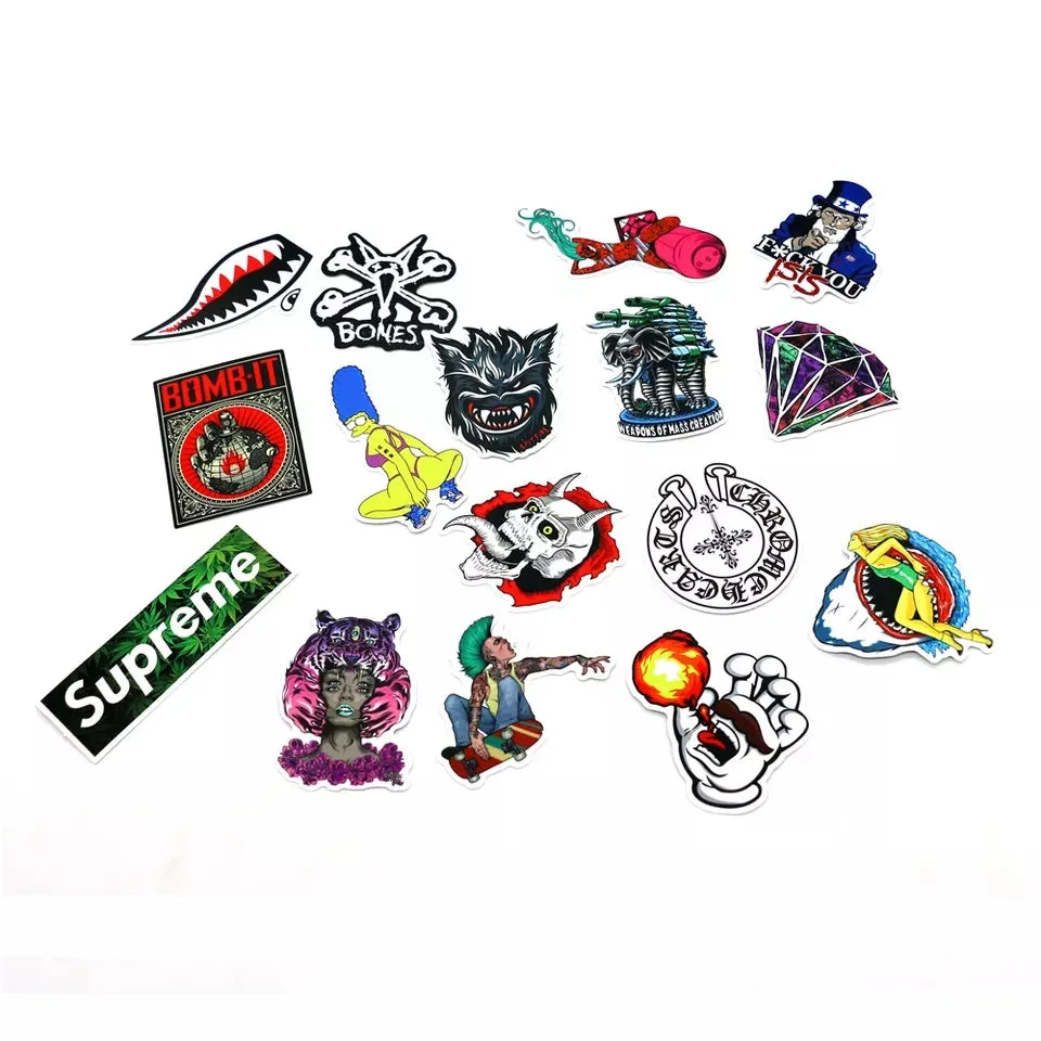 100 pieces DIY Colour Random Sticker Bomb Decals