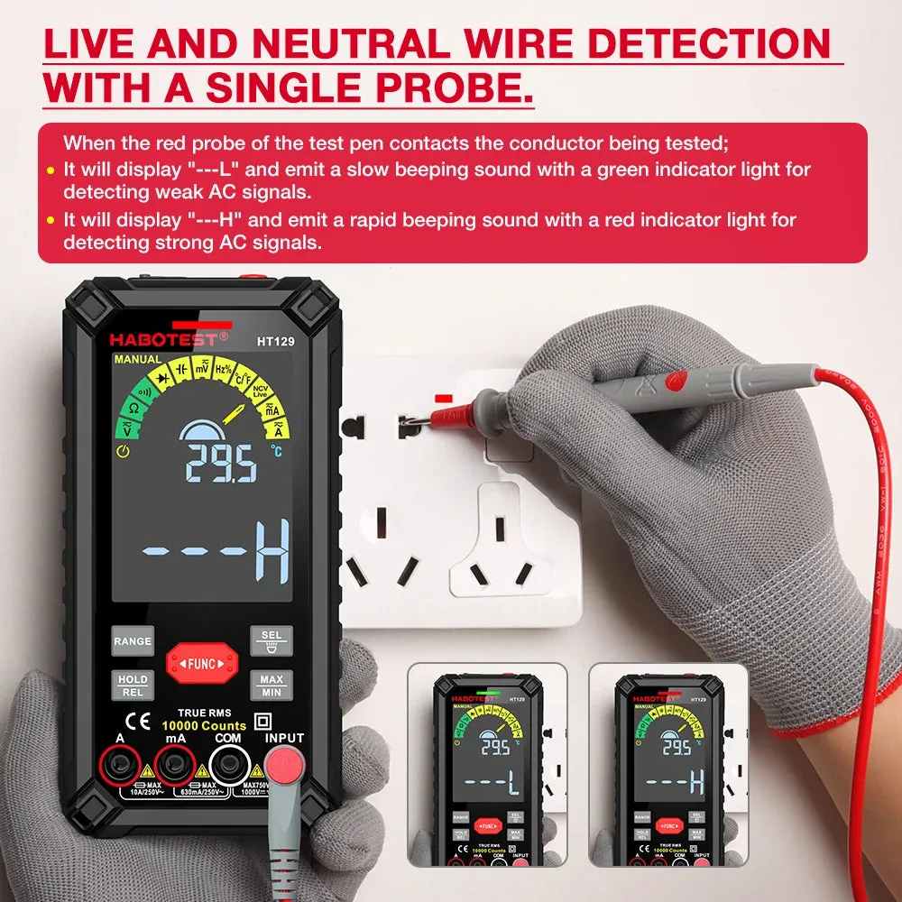 10000 Counts Digital Multimeter with True RMS - HT129