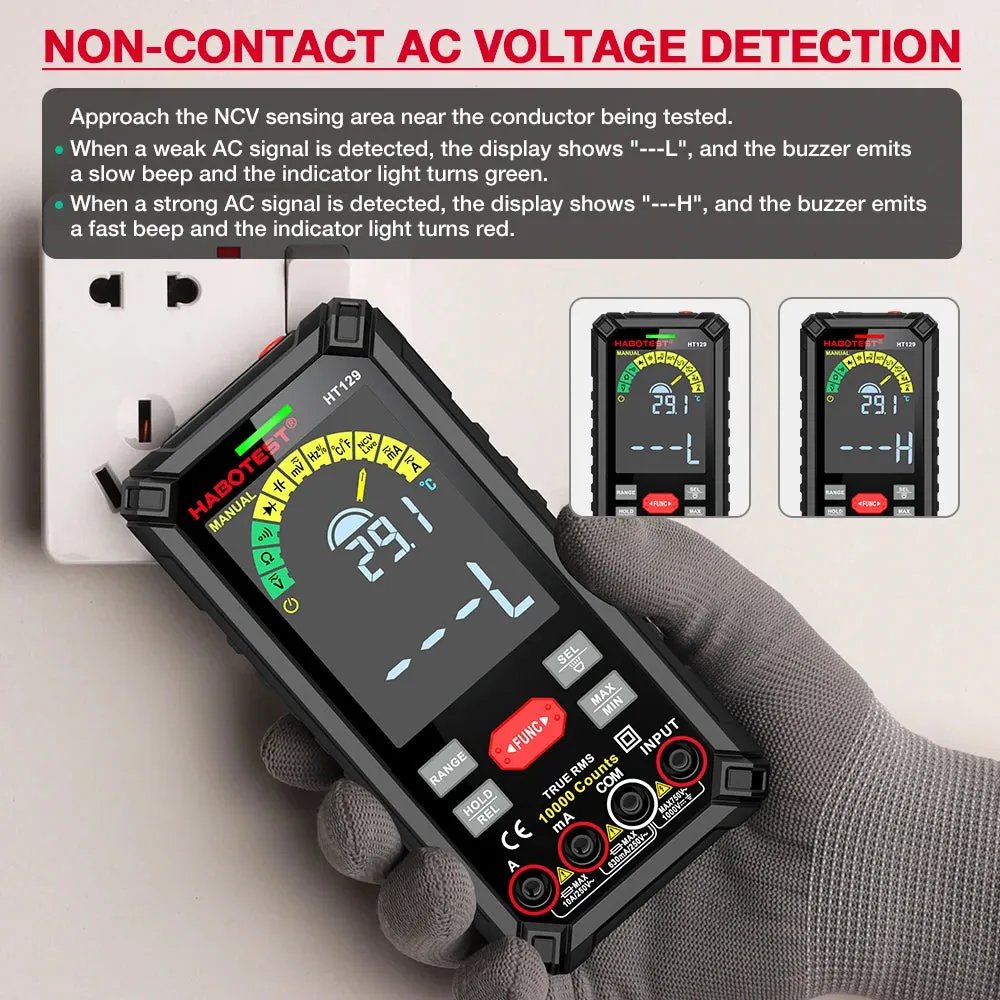 10000 Counts Digital Multimeter with True RMS - HT129