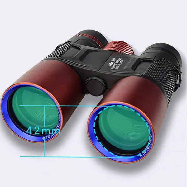 12x42 HD Binoculars Metal Body with Red color
