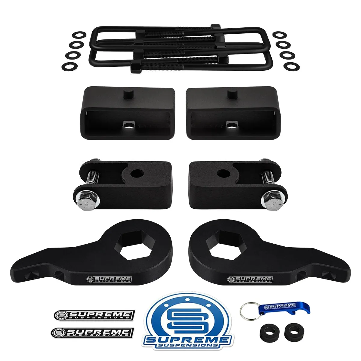 1999-2007 GMC Sierra 1500 Full Suspension Lift Kit 4WD   Shock Extenders