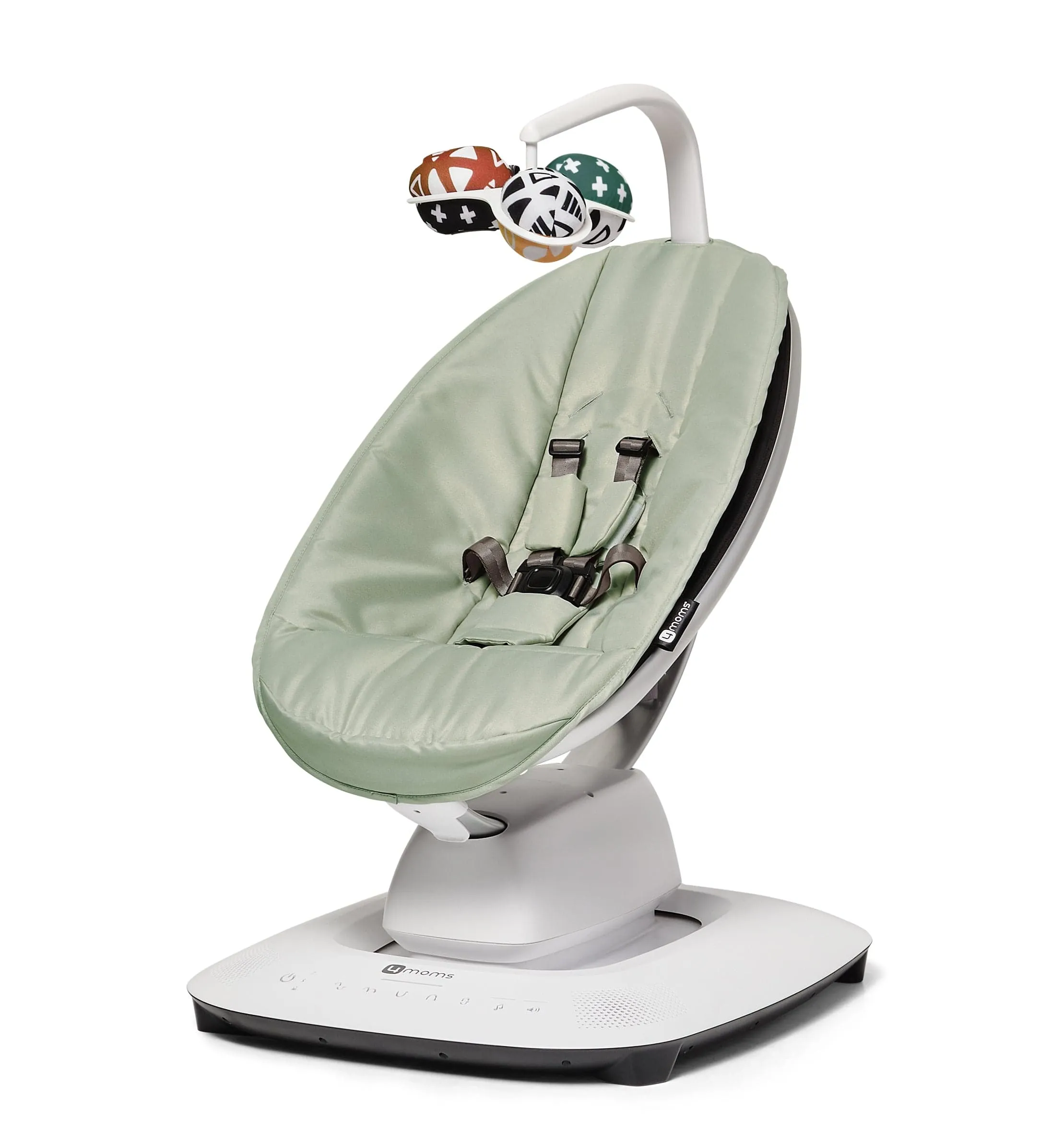 4moms mamaRoo 5.0 Baby Swing with Newborn Insert - Sage/Yellow/Mesh