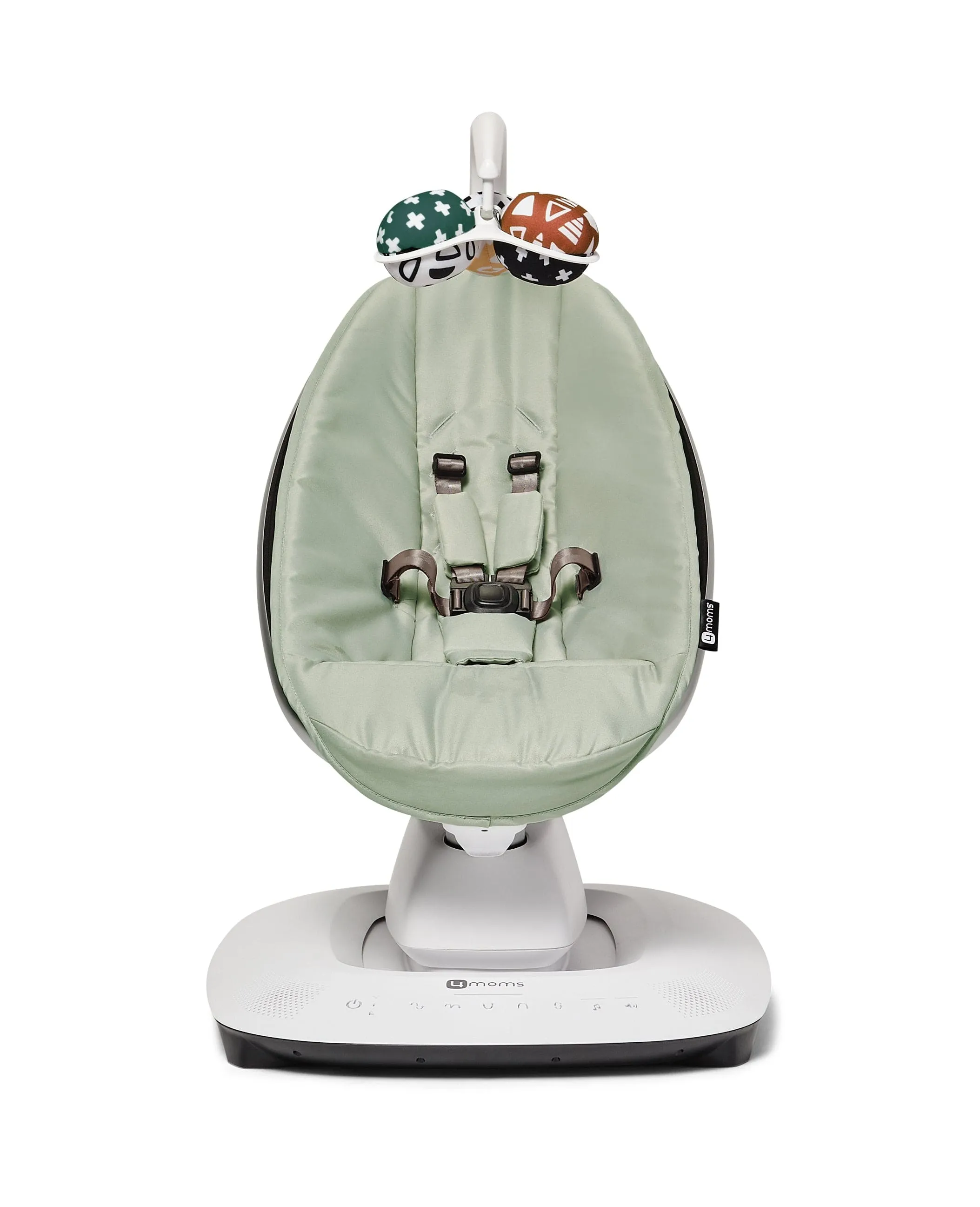 4moms mamaRoo 5.0 Baby Swing with Newborn Insert - Sage/Yellow/Mesh
