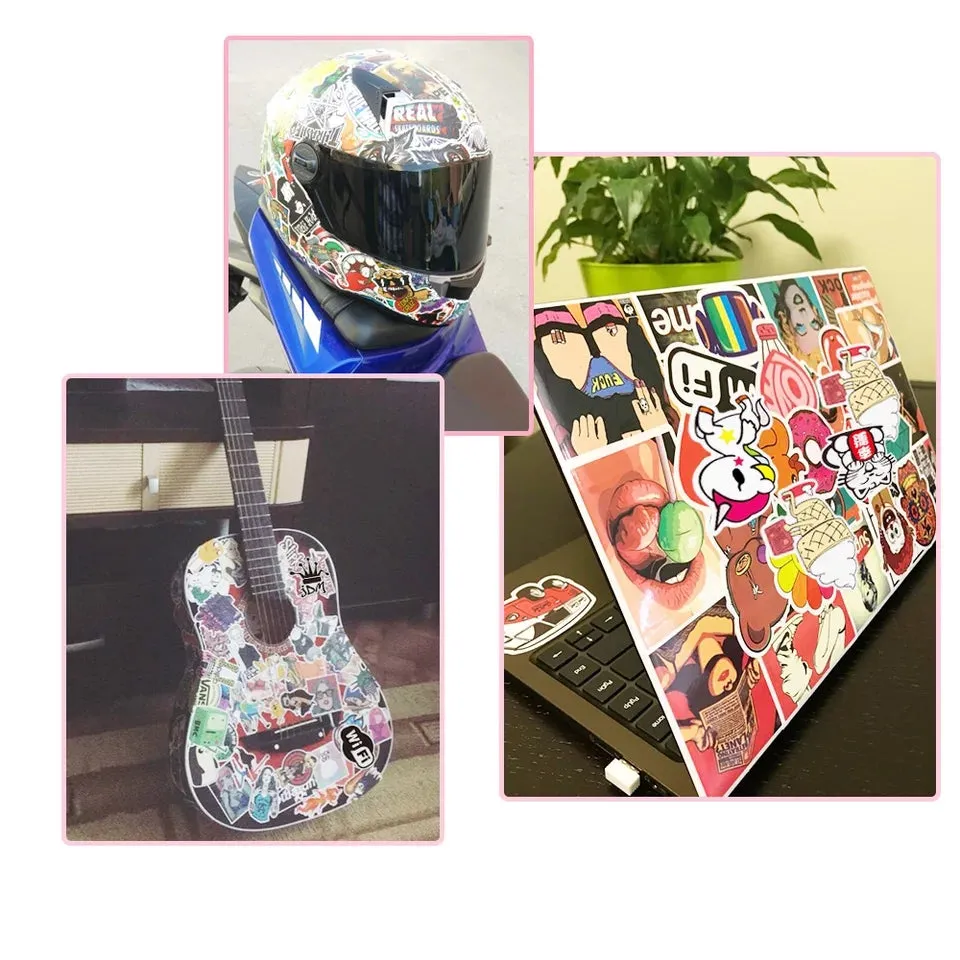 50 pieces Sexy Style DIY Colour Random Sticker Bomb Decals