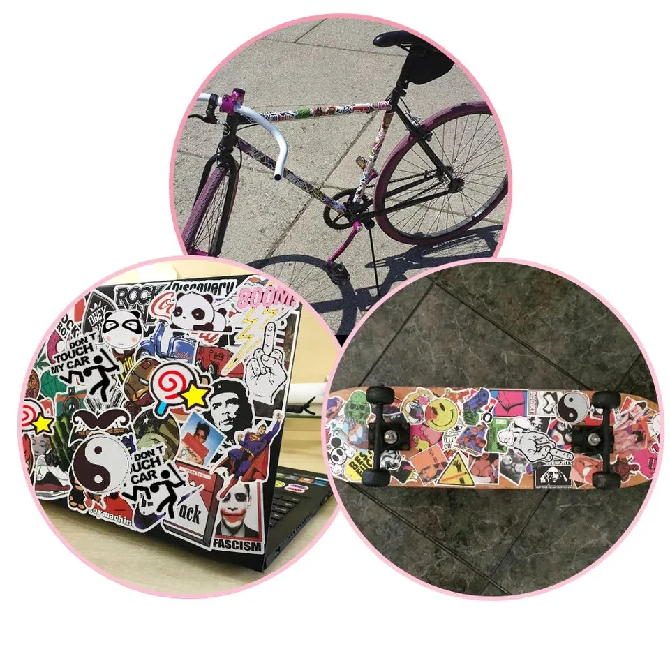 50 pieces Sexy Style DIY Colour Random Sticker Bomb Decals