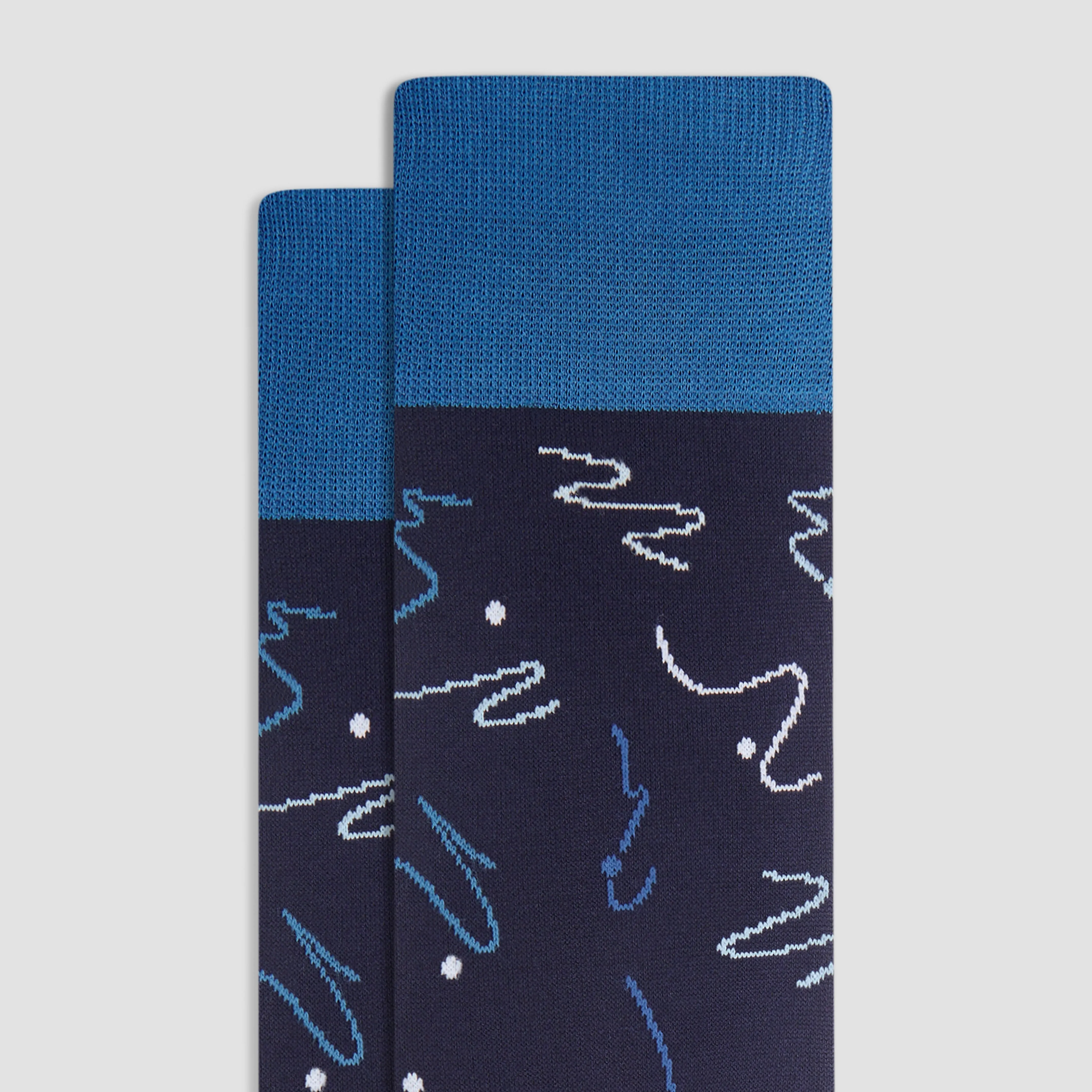 Abstract Mid-Calf Socks