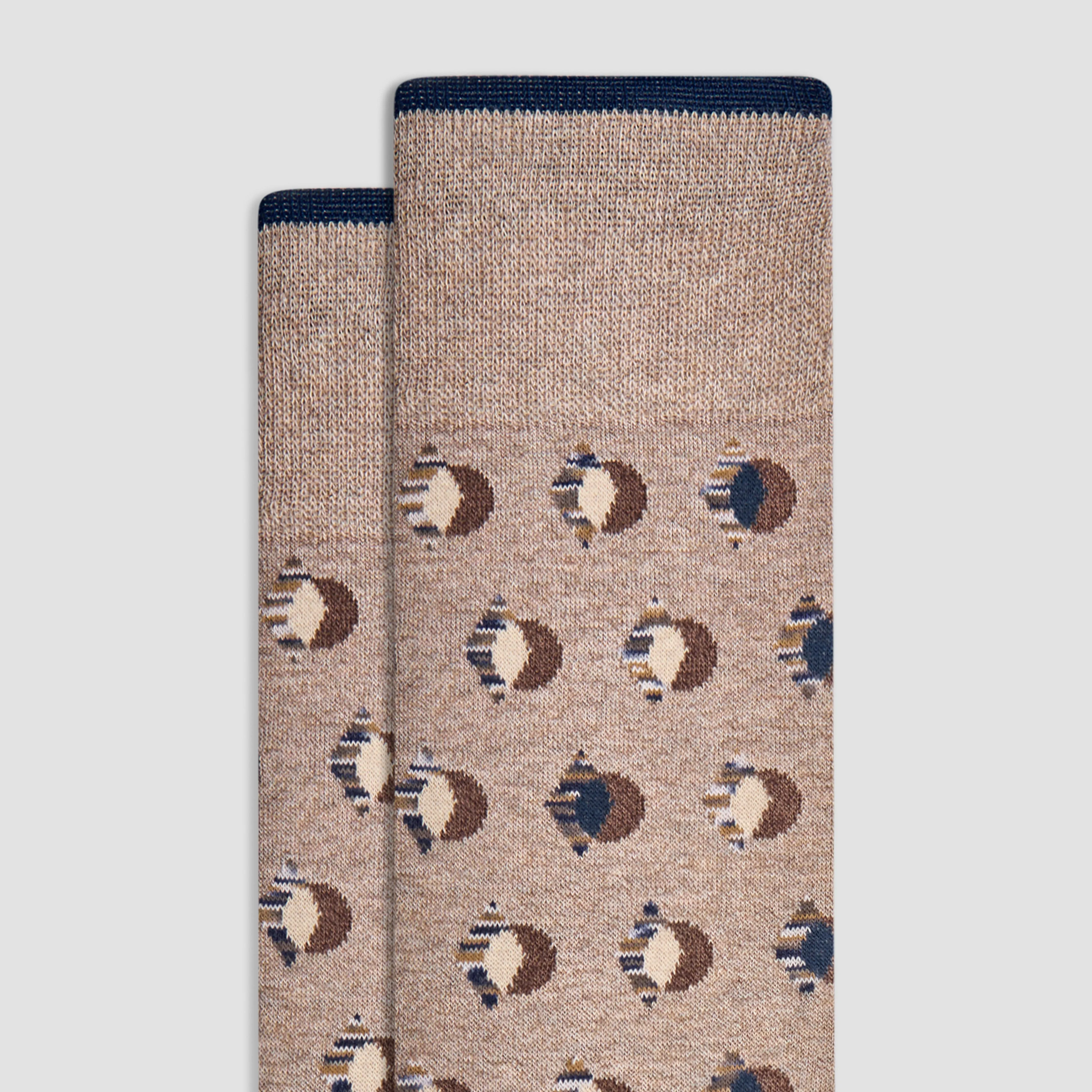 Abstract Mid-Calf Socks