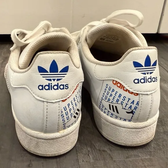 Adidas Originals Superstar White Multi Shoes GX2717 | Men's Size 7