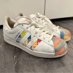 Adidas Originals Superstar White Multi Shoes GX2717 | Men's Size 7