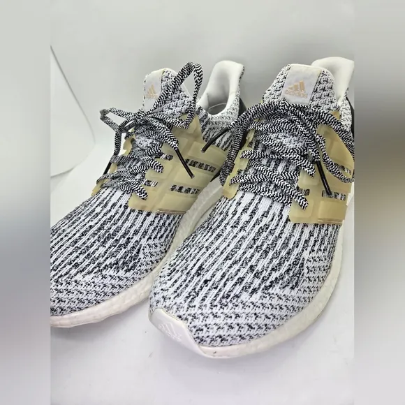 Adidas Ultraboost 3.0 Shoes Men's 9 White Oreo Zebra Running Athletic Sneakers