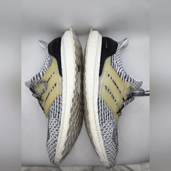 Adidas Ultraboost 3.0 Shoes Men's 9 White Oreo Zebra Running Athletic Sneakers