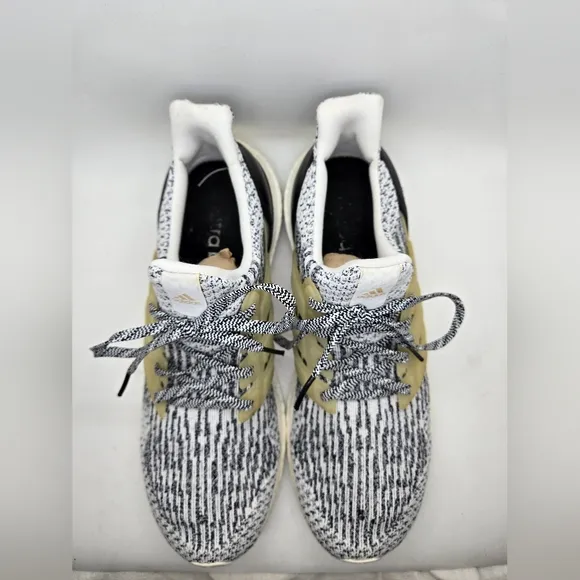 Adidas Ultraboost 3.0 Shoes Men's 9 White Oreo Zebra Running Athletic Sneakers