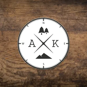 AK Compass Sticker