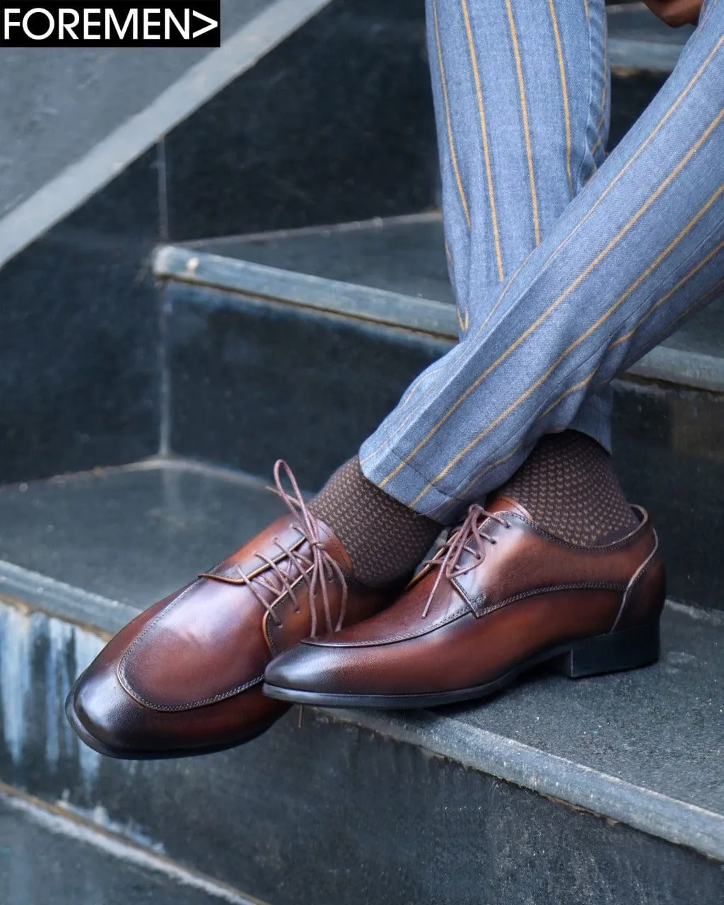 ALEXANDER | Coffee Leather Derbies