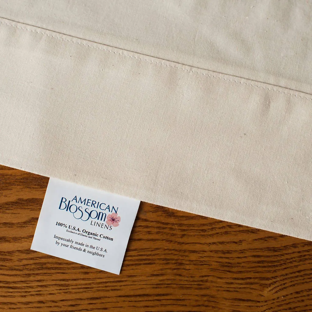 American Made Organic Cotton Pillowcases - Natural