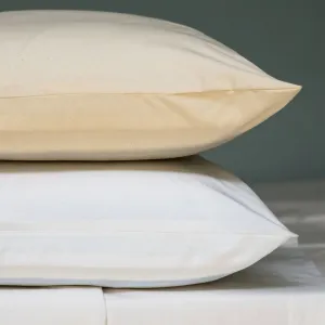 American Made Organic Cotton Pillowcases - Natural