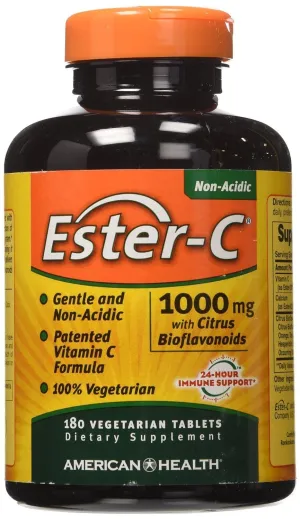 American Salud Ester-C con cítricos bioflavonoids, paquete de de 2, 2