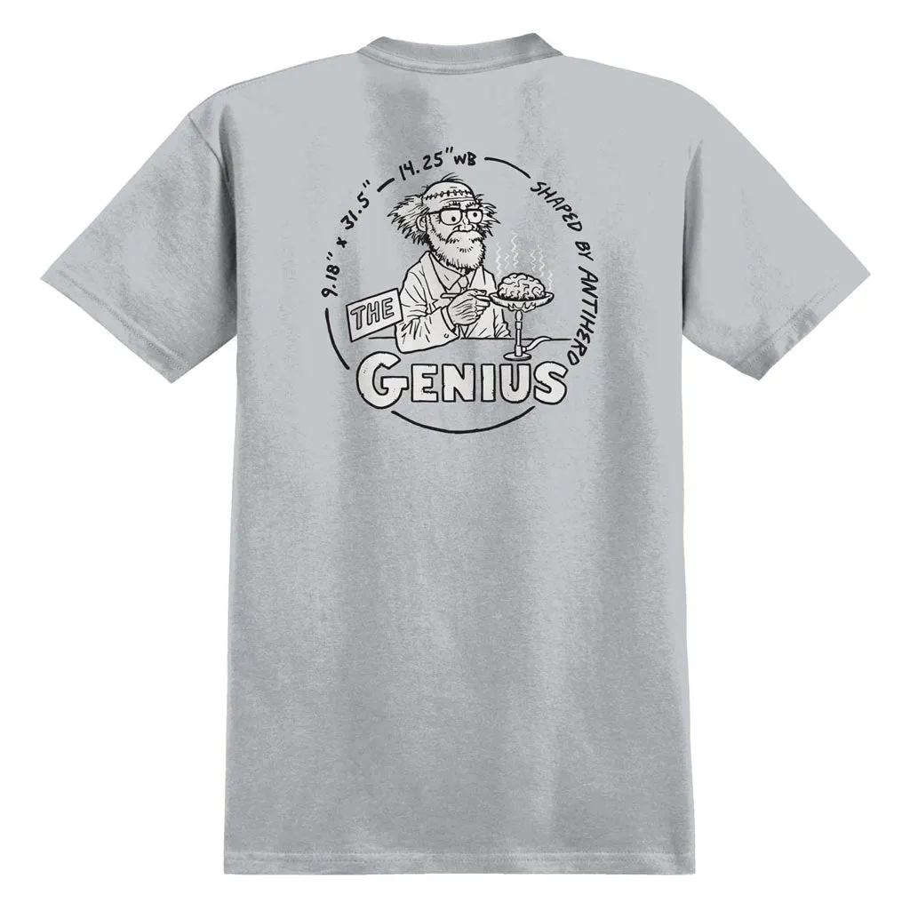 ANTI HERO THE GENIUS TEE - SILVER/GREY/BLACK