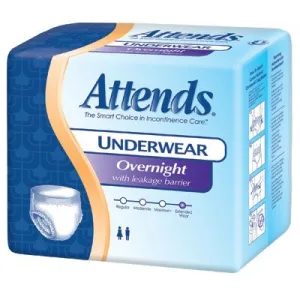 Attends Overnight Underwear - X-Large 48/cs