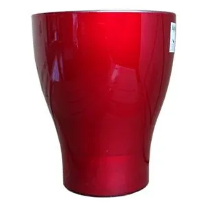 BABA BS-155 Ruby Red Plastic Pot (15.5cmØ x 19cmH)