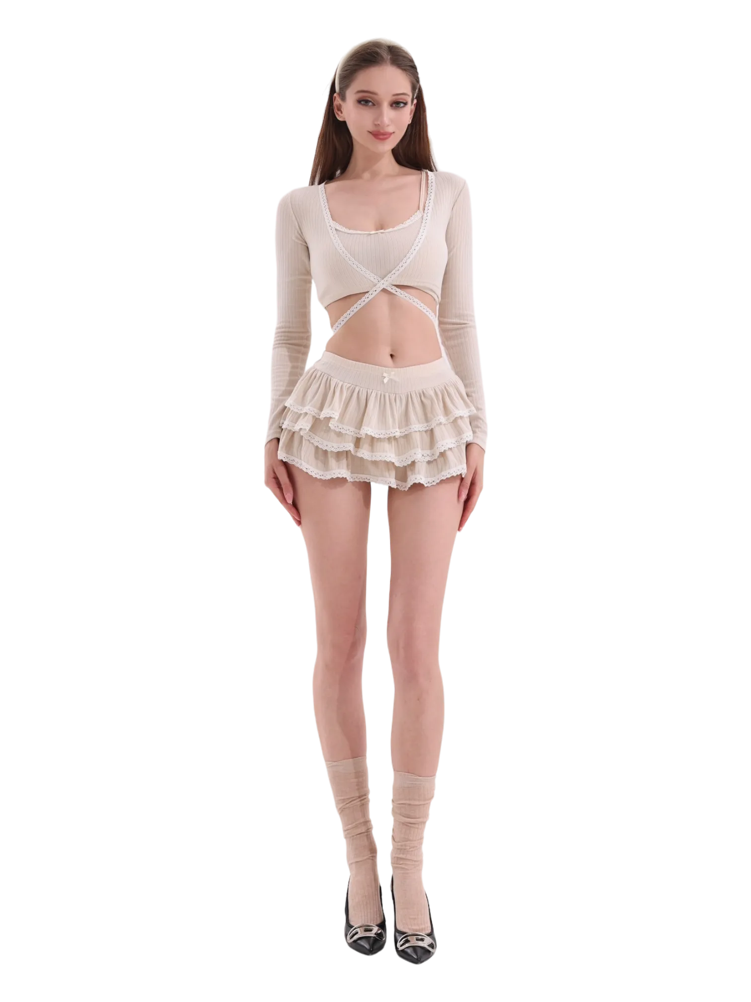 Ballerina Bliss Bralette (Beige)