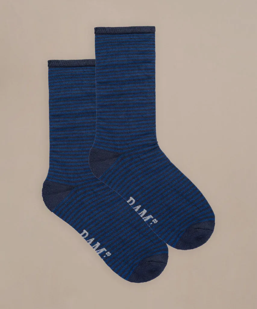Bamboo Stripe Socks Stokeham by BAM (4 Pairs) Size 12-14
