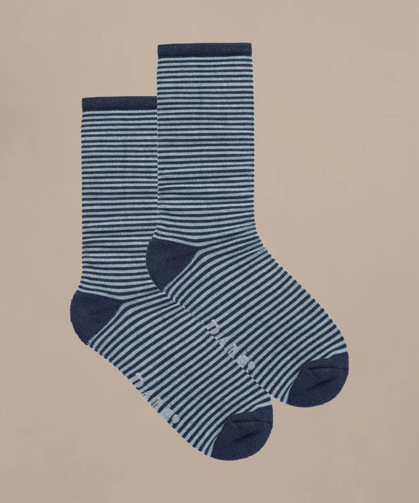 Bamboo Stripe Socks Stokeham by BAM (4 Pairs) Size 12-14