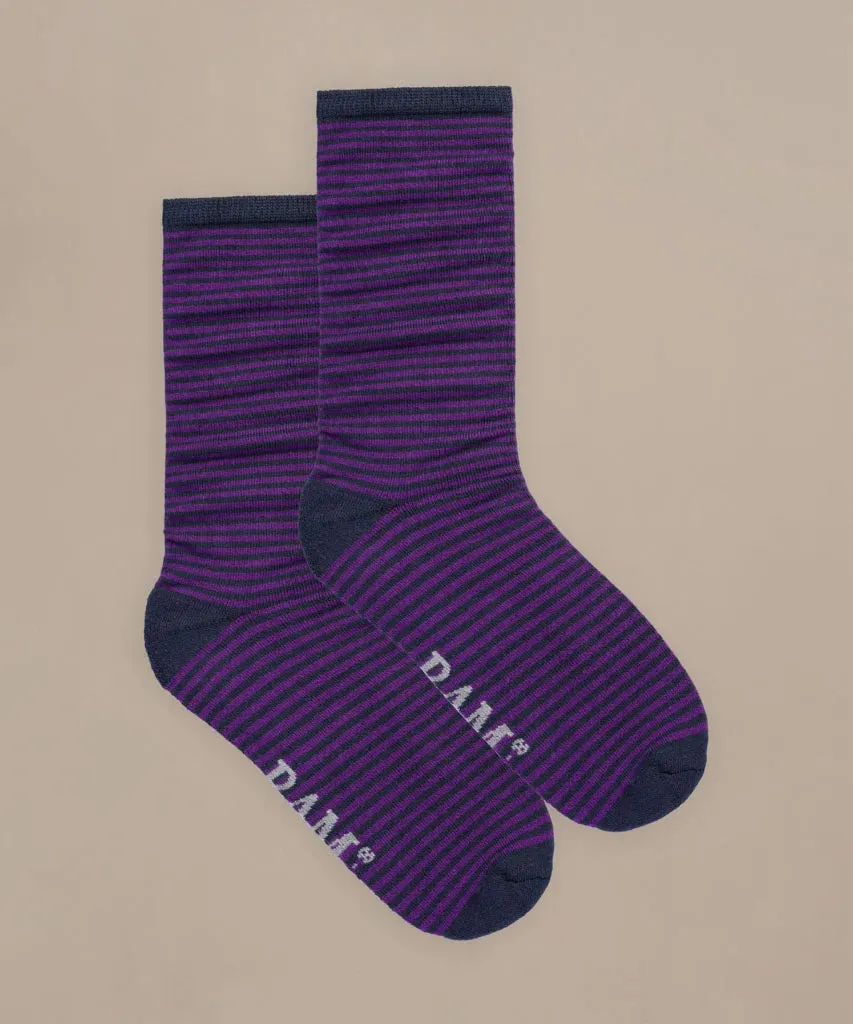 Bamboo Stripe Socks Stokeham by BAM (4 Pairs) Size 12-14