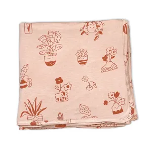 Bamboo Swaddle Blanket (Plantastic Print)