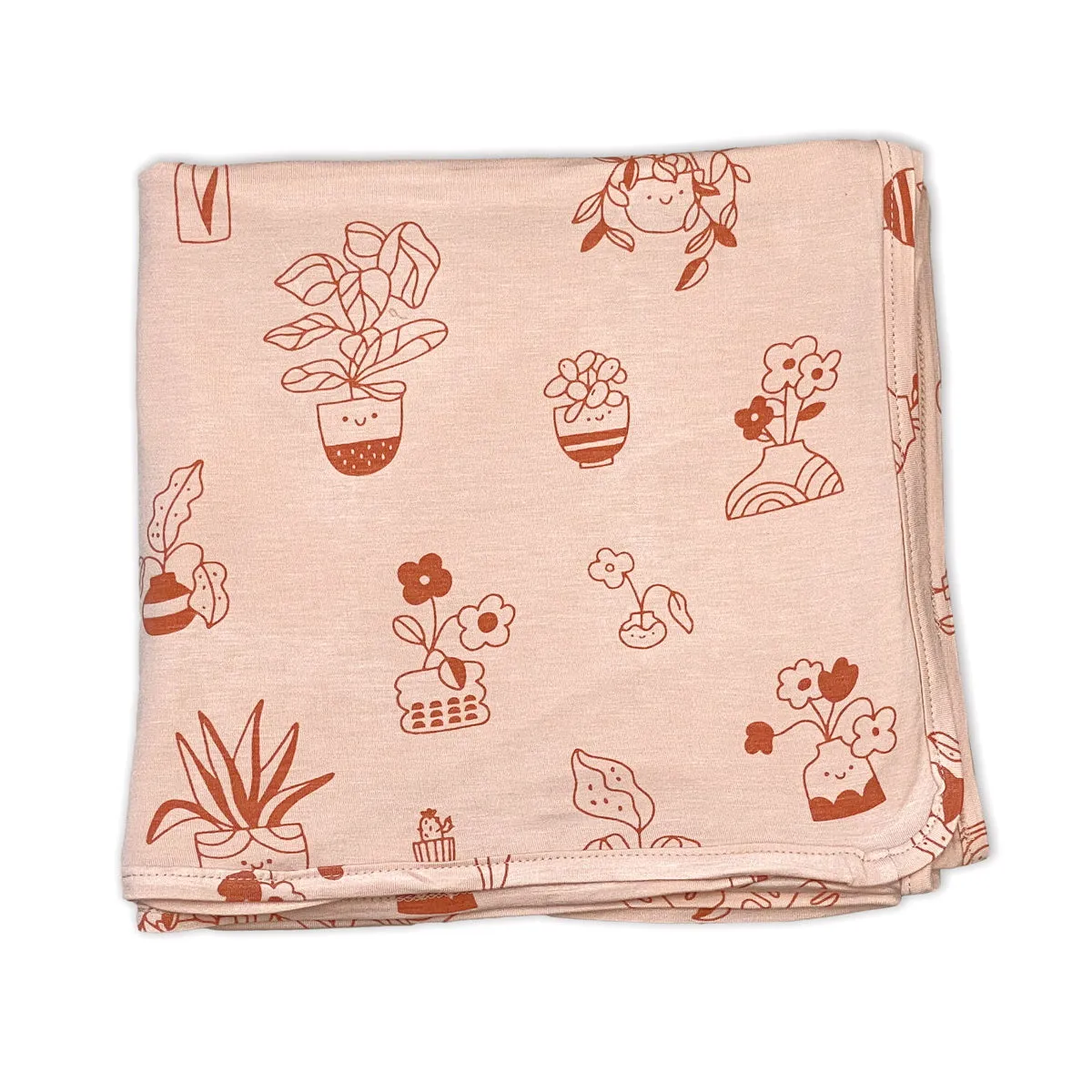 Bamboo Swaddle Blanket (Plantastic Print)