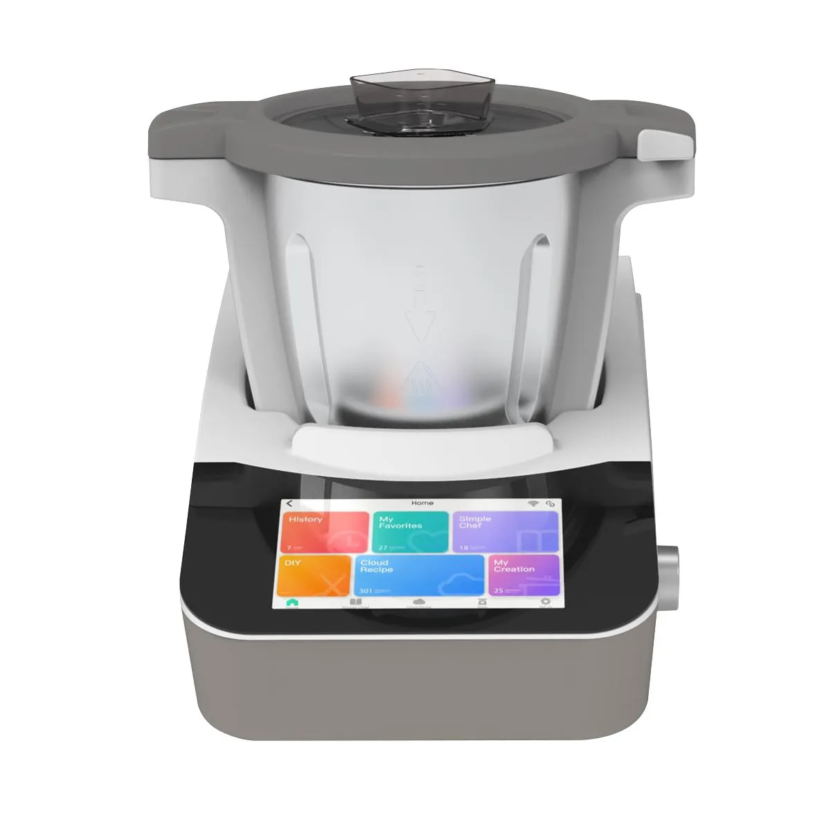 Baridi Smart Kitchen Robot Thermo-Cooker, 18 Preset Functions, 7” TFT Touchscreen