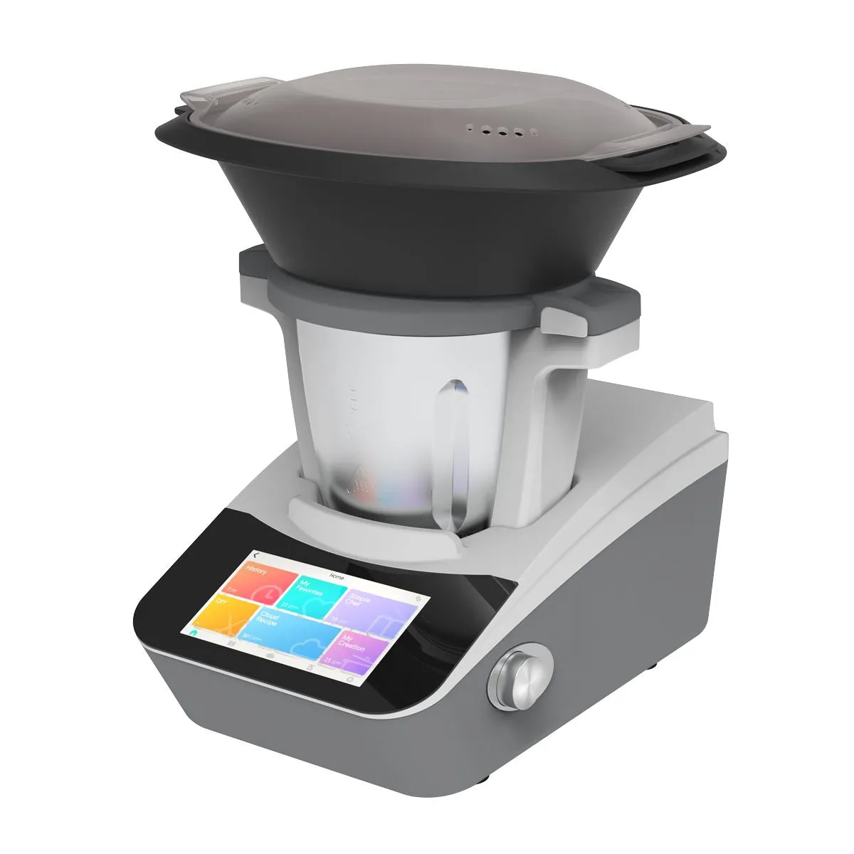 Baridi Smart Kitchen Robot Thermo-Cooker, 18 Preset Functions, 7” TFT Touchscreen