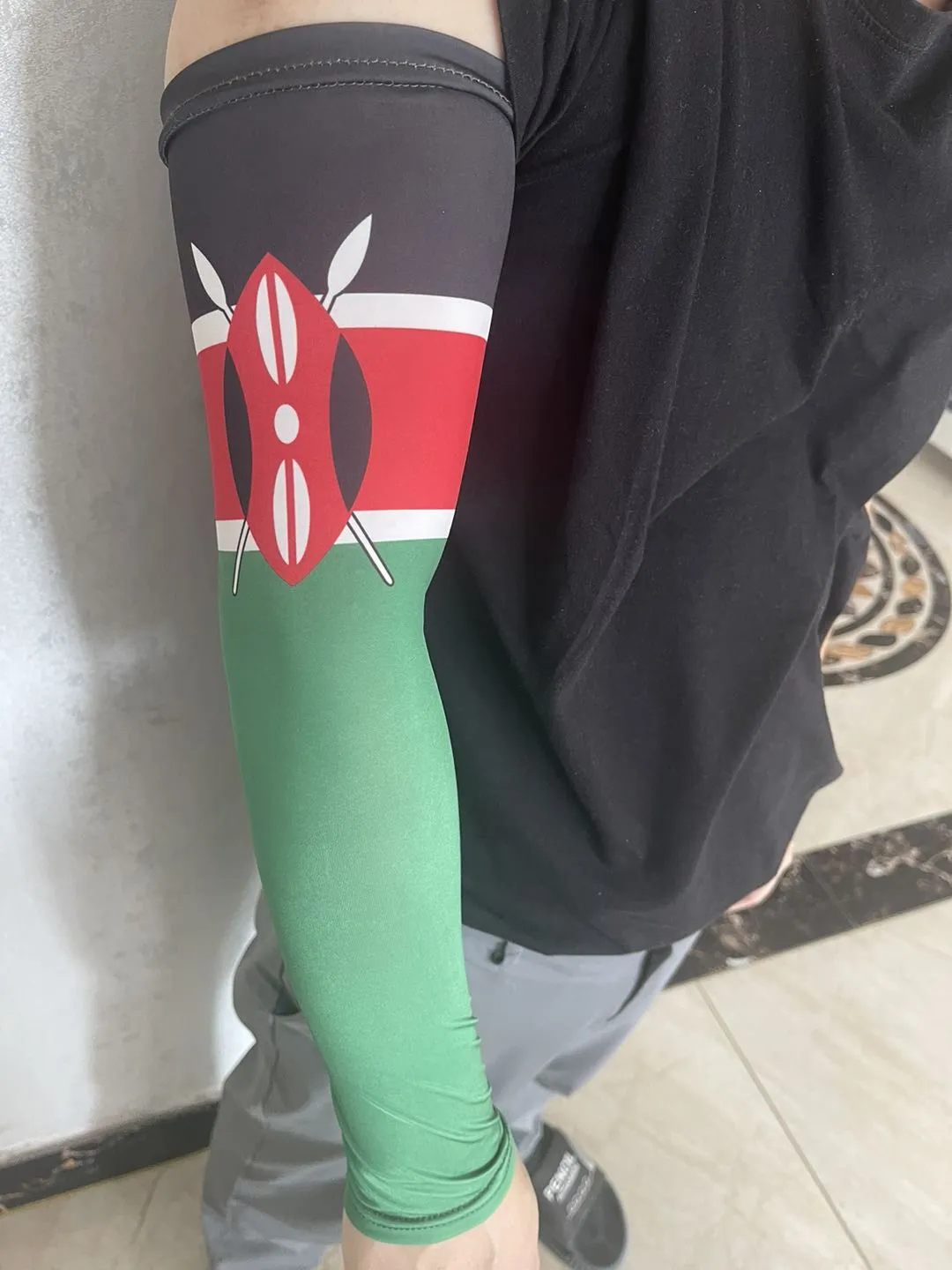 Base Layer - Arm  Sleeve in Kenya Flag Colors