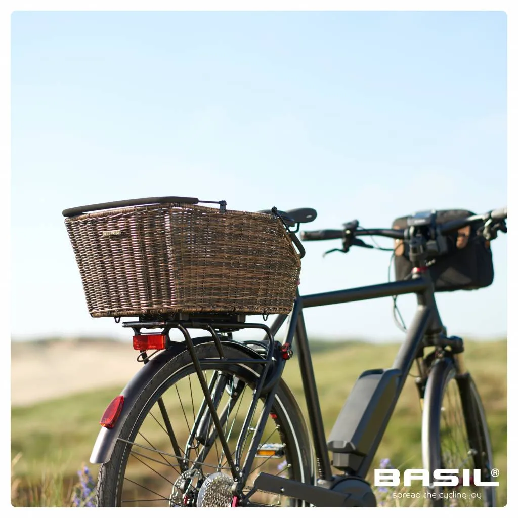 Basil - Cento Rattan Look Multi Rear Basket