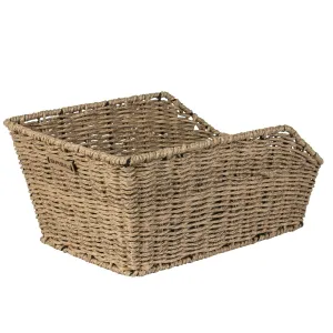 Basil Cento Rattan Look Rear Basket Seagrass
