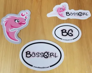 BassGirl Sticker Set