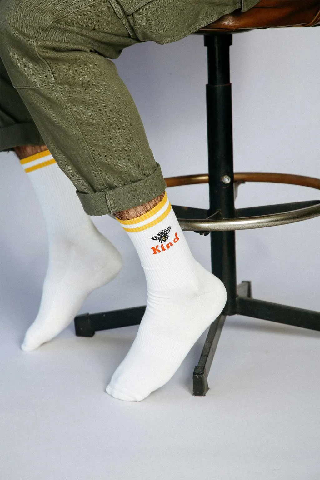 Beholder Bee Kind Crew Sock