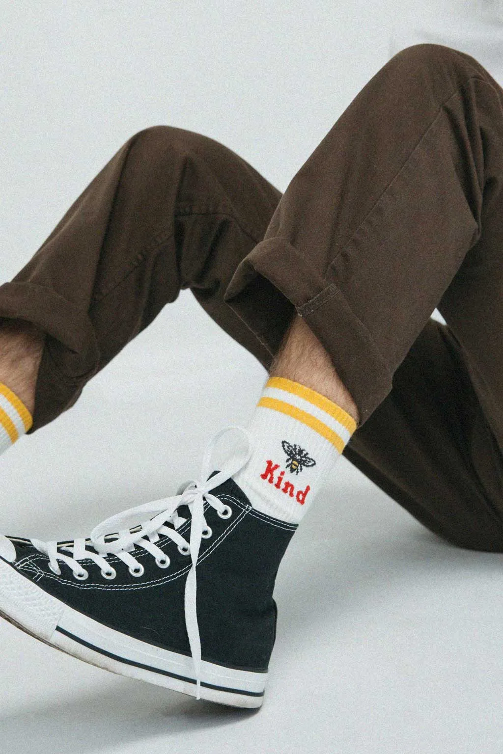 Beholder Bee Kind Crew Sock