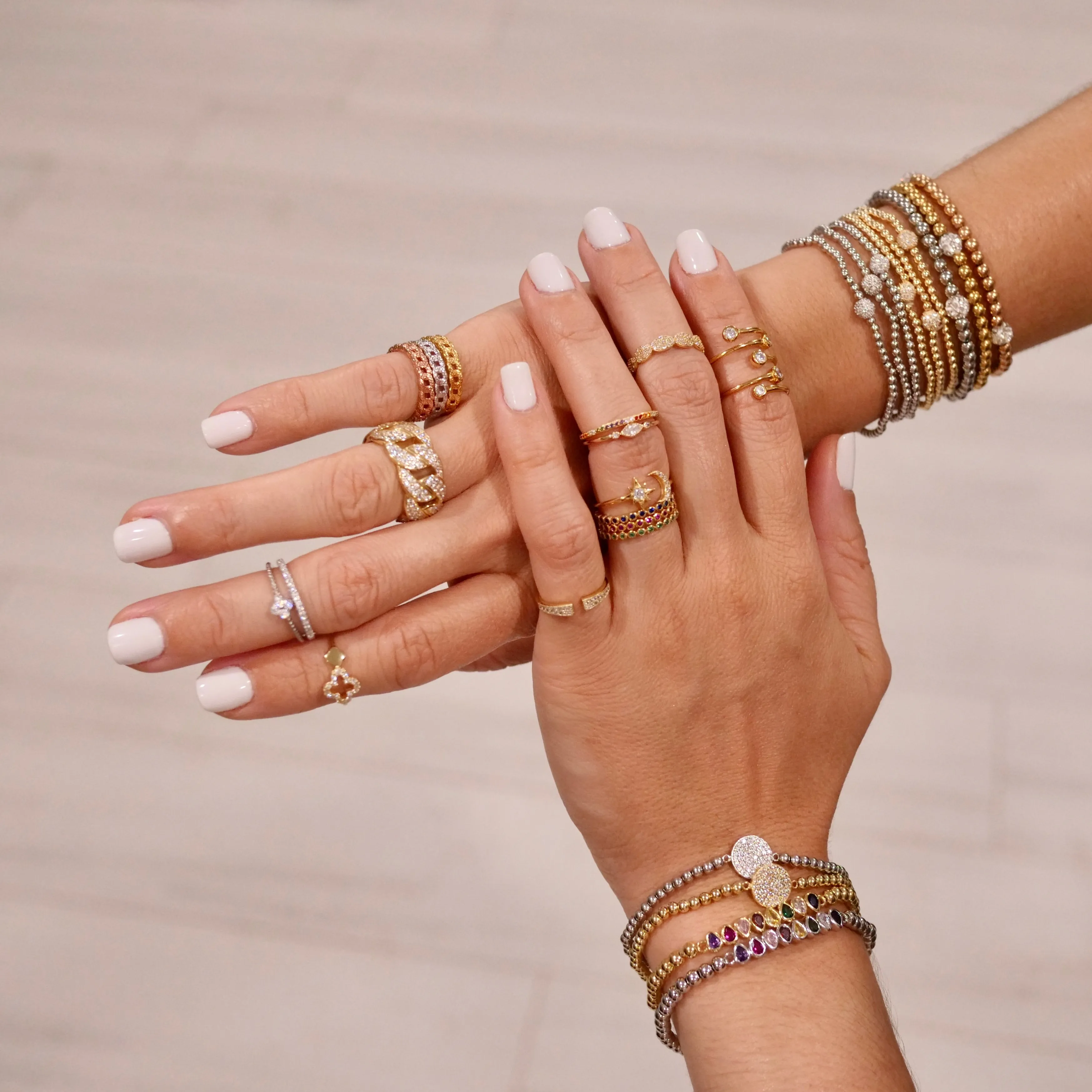 Bezel CZ Ring - Gold (sizes 5, 6, 7, 8, 9)