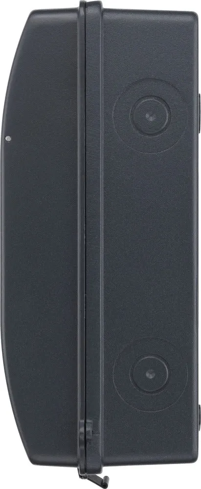 BG CFEV6 5 Module IP65 Weatherproof Grey Metal EV Charger Circuit Protection with 100A Main Switch, 40A B Curve MCB & Type 2 SPD