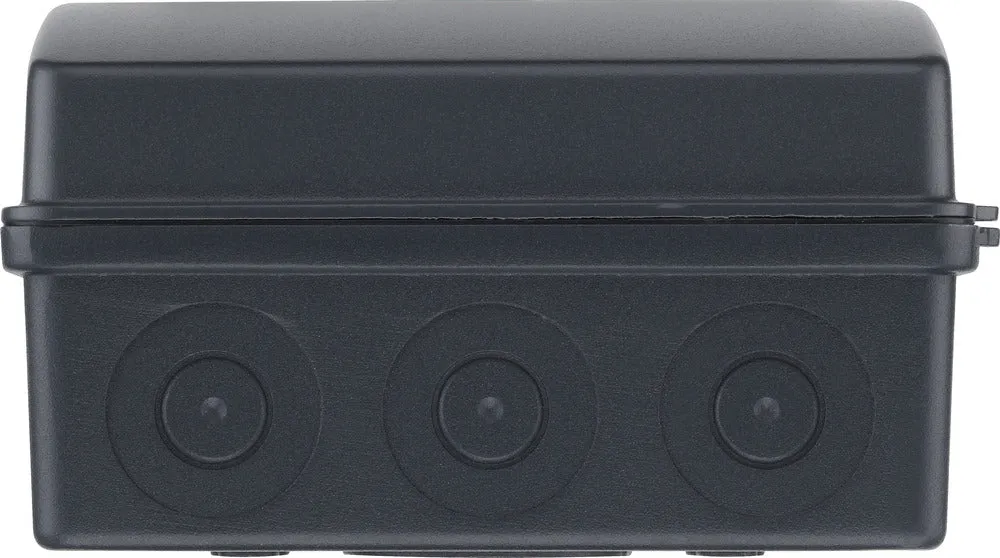 BG CFEV6 5 Module IP65 Weatherproof Grey Metal EV Charger Circuit Protection with 100A Main Switch, 40A B Curve MCB & Type 2 SPD