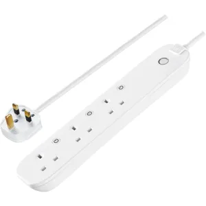 BG EHC31 3 Socket 1m 13A Smart Extension Lead White