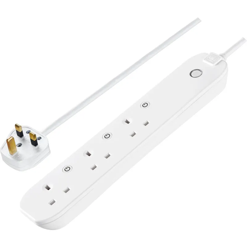 BG EHC31 3 Socket 1m 13A Smart Extension Lead White