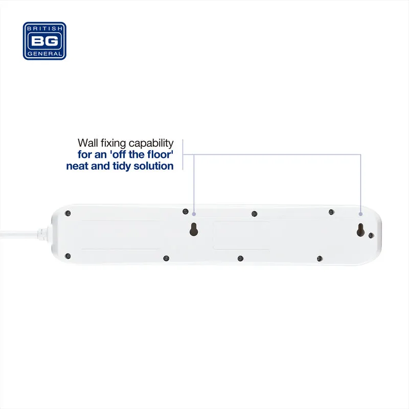 BG EHC31 3 Socket 1m 13A Smart Extension Lead White