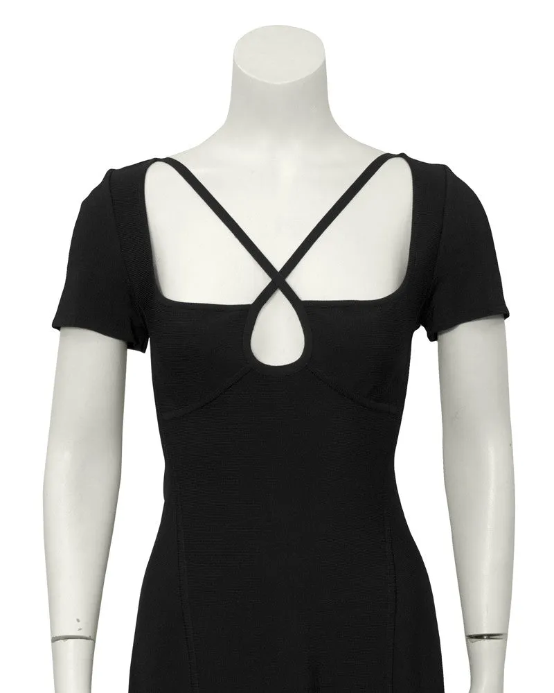 Black Keyhole Dress