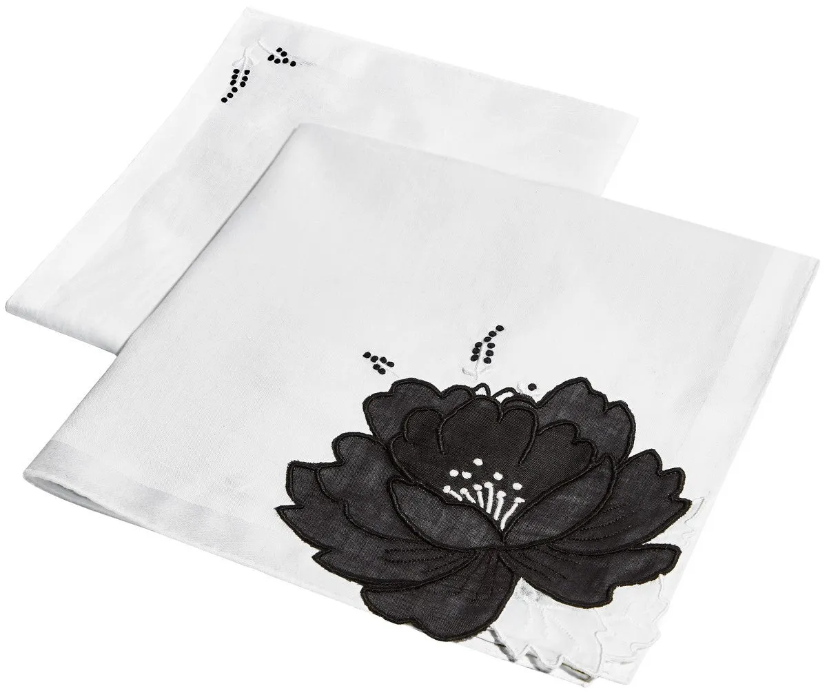 BLACK ROSE HANKIE