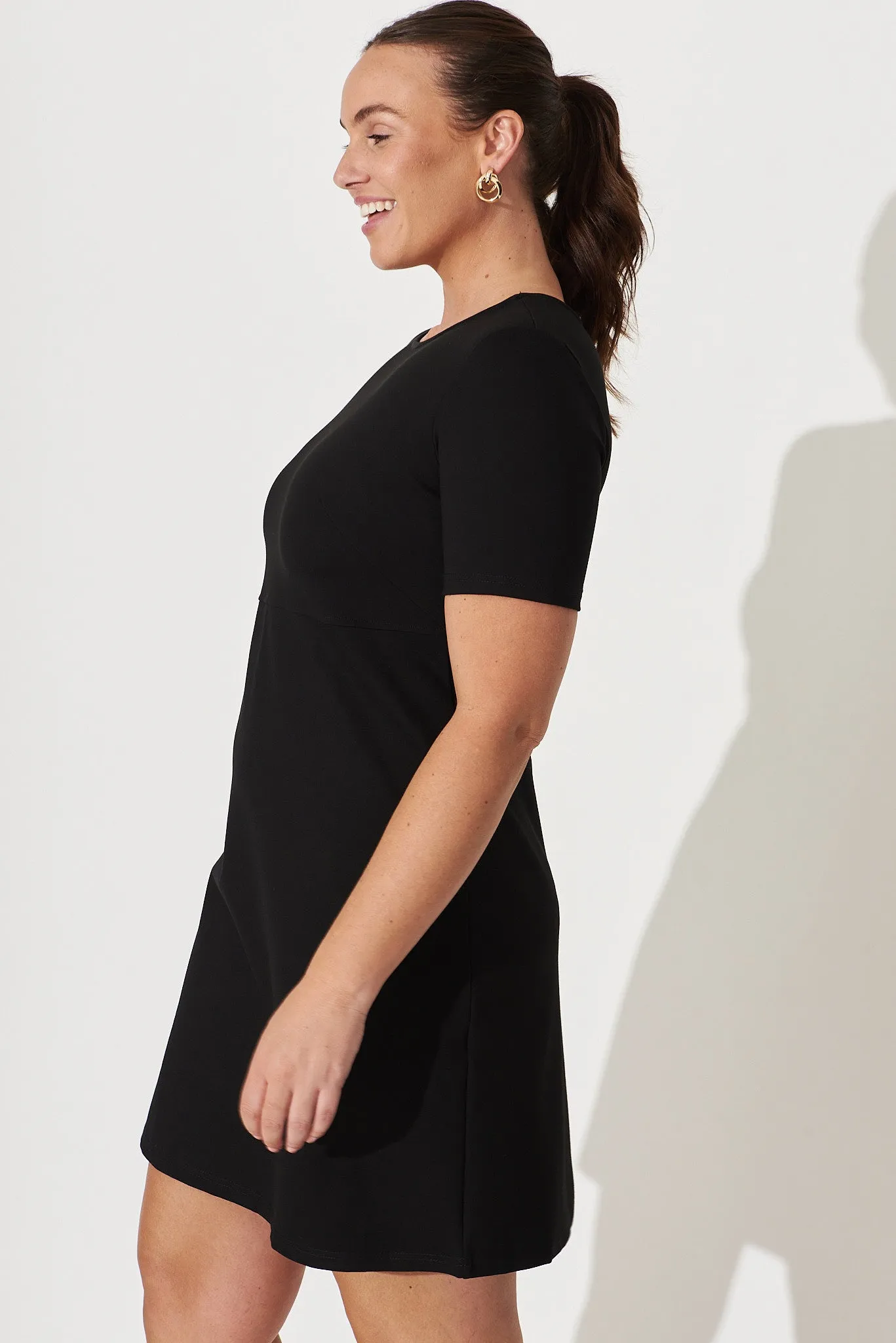 Black Stretch Dress for Work