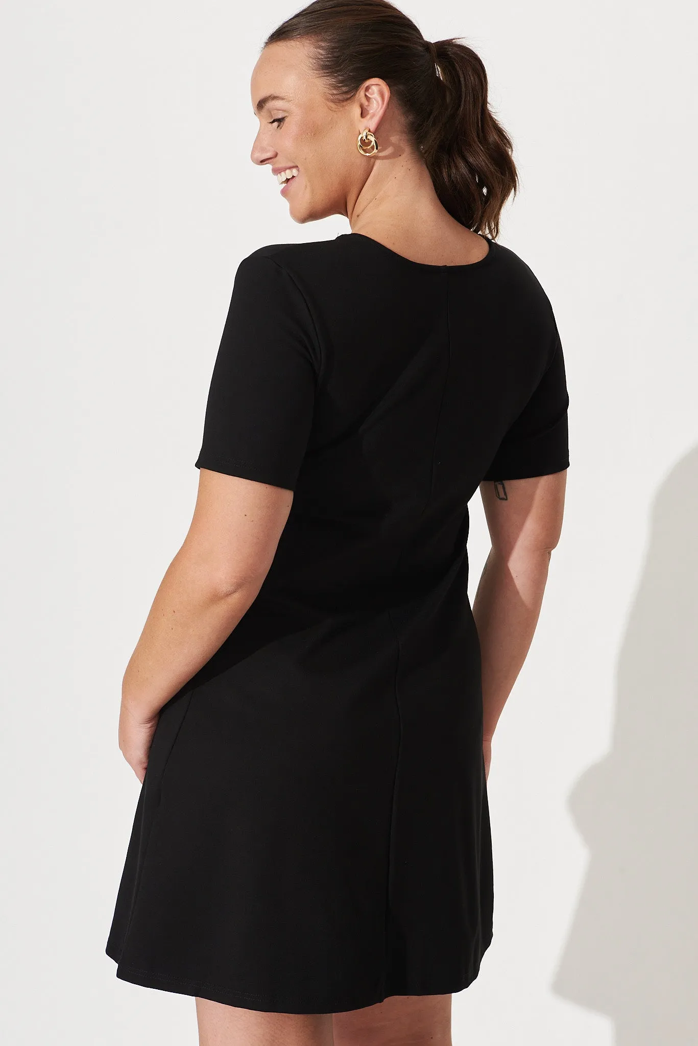 Black Stretch Dress for Work