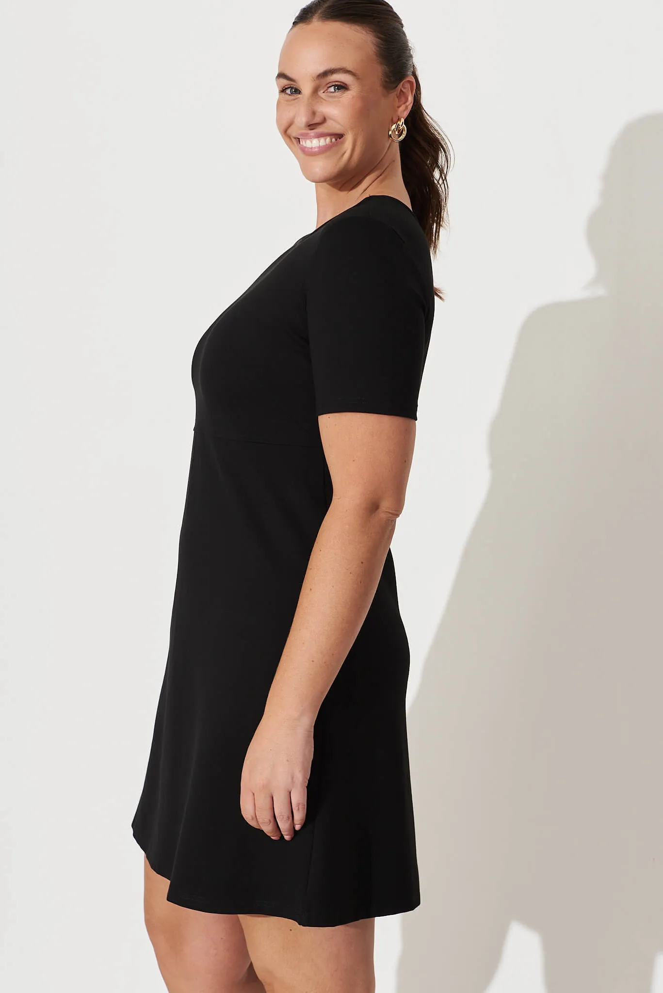 Black Stretch Dress for Work