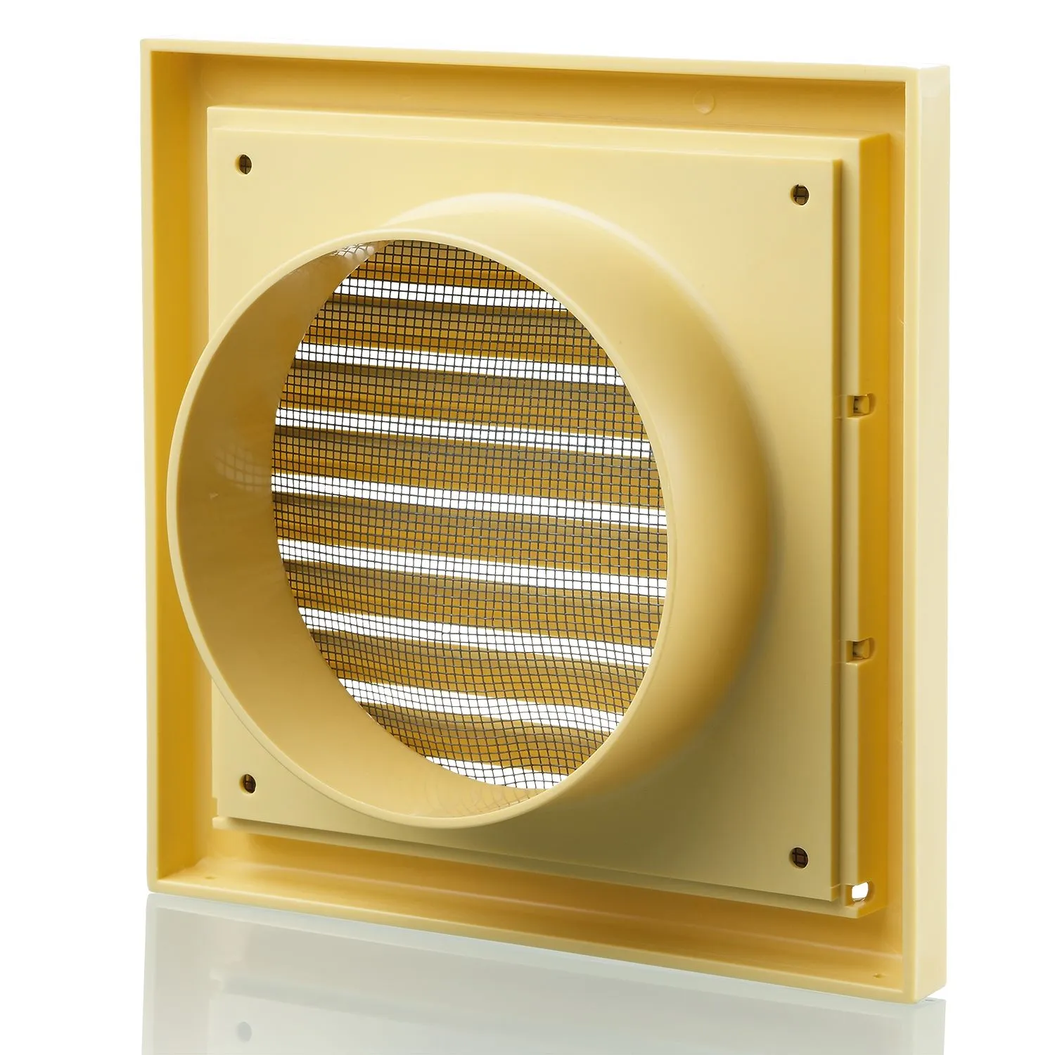 Blauberg DECOR 155X155/100S COTSWOLD STONE Plastic Vented Fixed Blade Air Ventilation Louvred Grille 4" 100mm